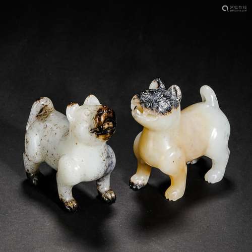 Hetian jade dog before Ming Dynasty