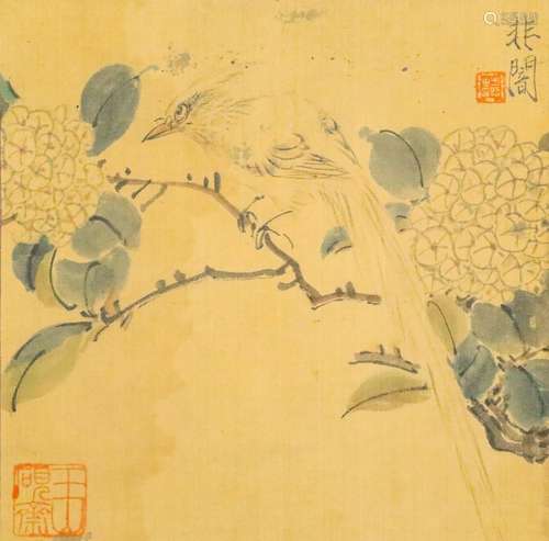 Chinese ink painting, flower and bird album