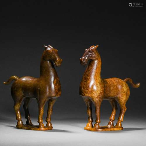 Hetian Jade Horse of Ming Dynasty or Before