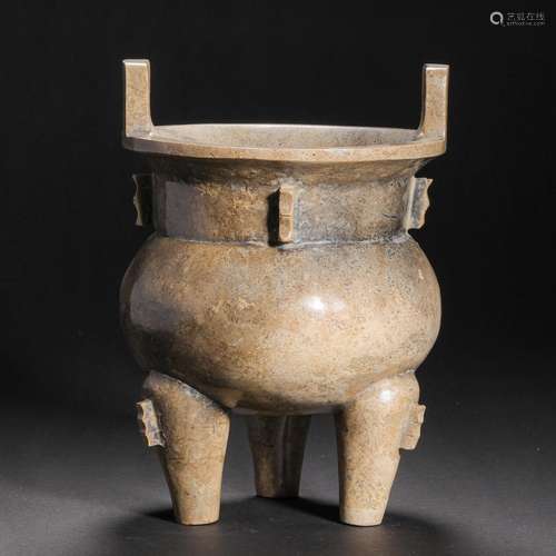 Hetian Jade Tripod Furnace Before Ming Dynasty