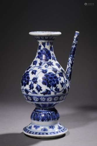 Ming Xuande Blue and White Flower Pot
