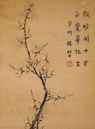 Chinese ink painting, plum blossom picture