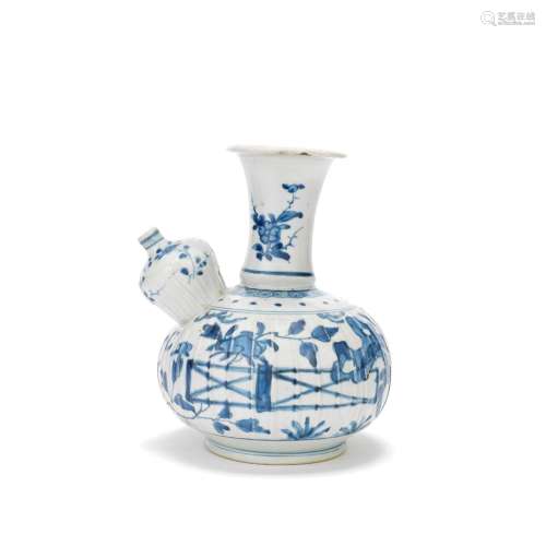 A BLUE AND WHITE KENDI Late Ming Dynasty