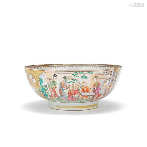 A FAMILLE ROSE PUNCH BOWL Qianlong