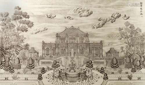 FIFTEEN ETCHINGS OF PALACES, PAVILIONS AND GARDENS BY GIUSEP...