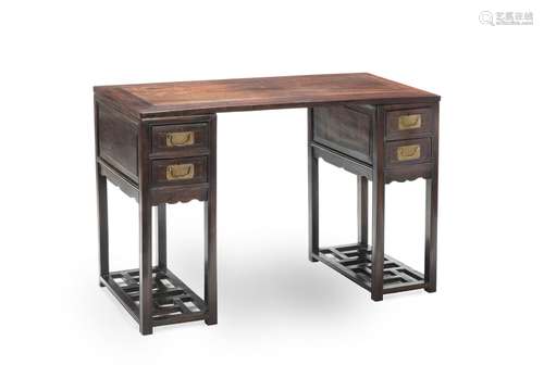 【TP】A HARDWOOD DESK 20th century (7)