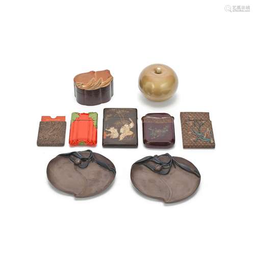 A COLLECTION OF 'FOOCHOW' LACQUER ITEMS Early 20th Century (...