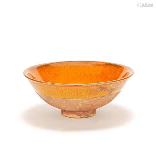 AN AMBER GLAZED BOWL Liao Dynasty