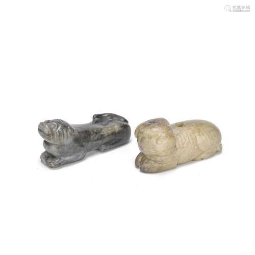 TWO JADE ANIMAL CARVINGS Ming Dynasty (2)