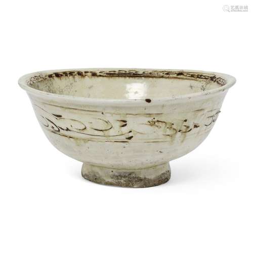 A large Thai Sawankhalok stoneware bowl<br />
<br />
Sukotha...