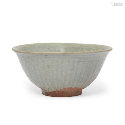 A large Thai Sawankhalok celadon-glazed bowl<br />
<br />
Su...