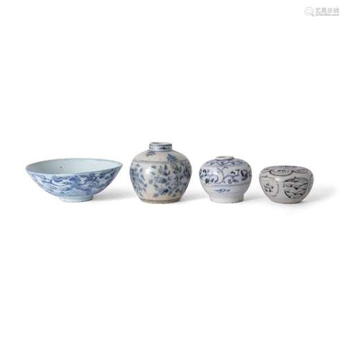 Two Chinese and two Annamese blue and white wares<br />
<br ...