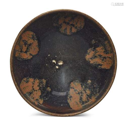 A Chinese Henan russet-splashed black-glazed tea bowl<br />
...