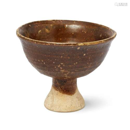 A Chinese brown-glazed stem bowl<br />
<br />
Ming dynasty<b...