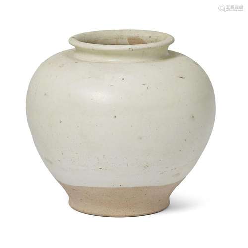 A Chinese white-glazed globular jar<br />
<br />
Tang dynast...