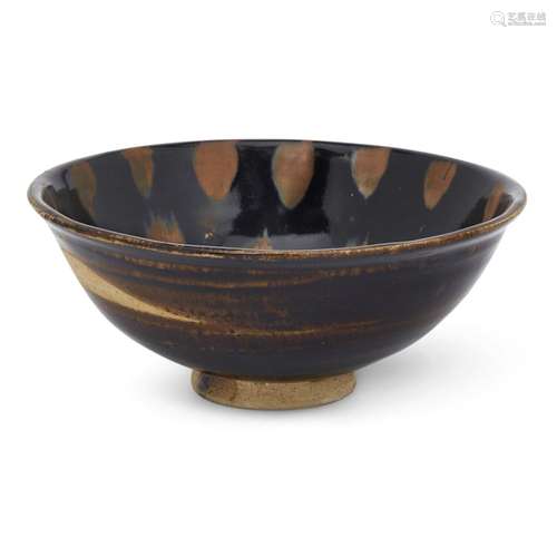 A Chinese Henan black-glazed russet-splashed bowl<br />
<br ...