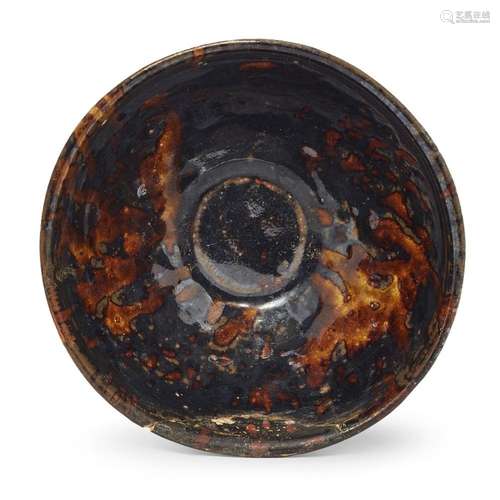 A Chinese Cizhou tortoiseshell-glazed tea bowl<br />
<br />
...