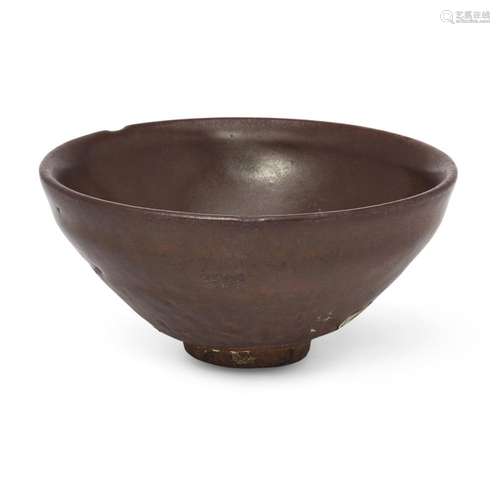 A Chinese Jian ware teadust-glazed 'tenmoku' bowl<br />
<br ...