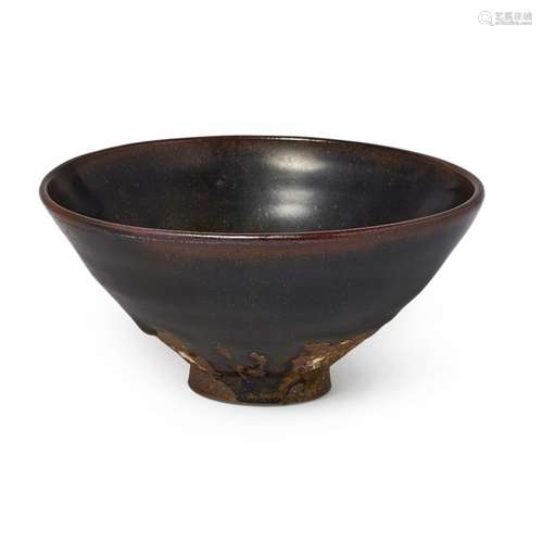 A Chinese 'shipwreck' Henan black-glazed 'tenmoku' conical b...