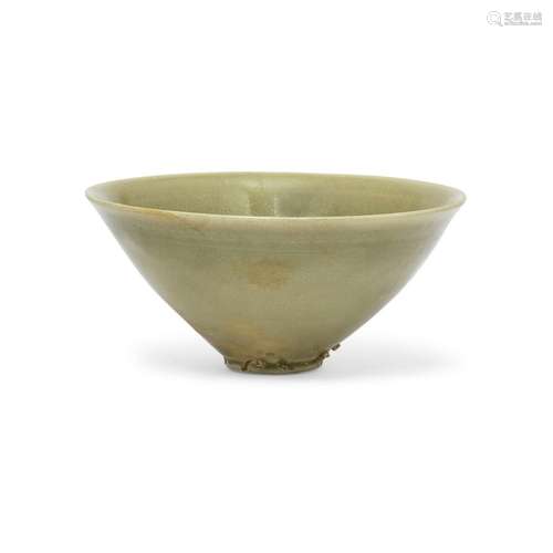 A Chinese Yaozhou conical bowl<br />
<br />
Song dynasty<br ...