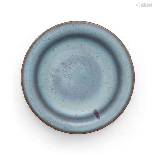 A small Chinese purple-splashed Jun dish<br />
<br />
Song/J...