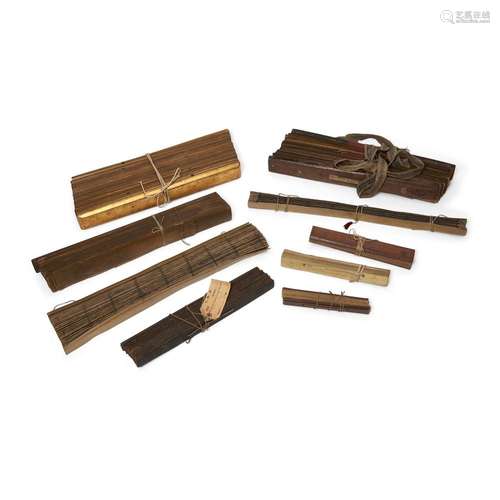 Nine palm leaf manuscripts<br />
<br />
19th - early 20th ce...