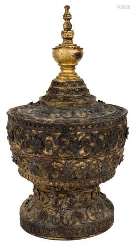 A rare Burmese gilt lacquer 'hsun-ok'<br />
<br />
17th/18th...