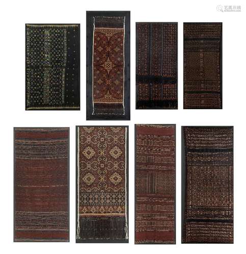 Eight Indonesian textiles<br />
<br />
19th - 20th century<b...