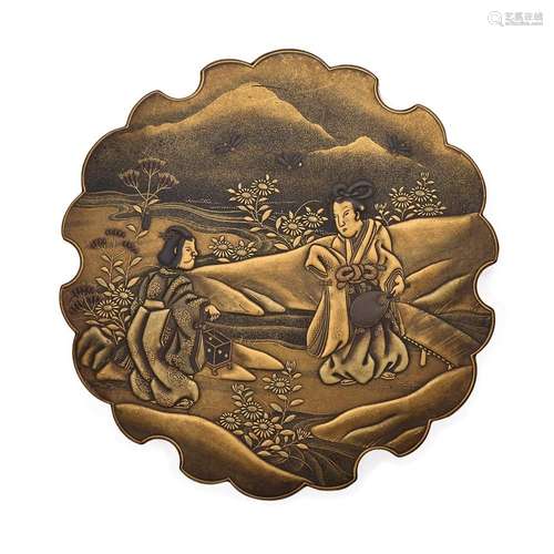 A fine Japanese lacquer box and cover<br />
<br />
Edo perio...