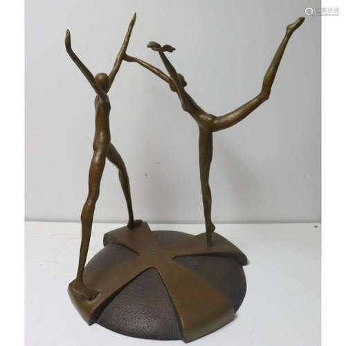 JIM JEFFRIES Bronze Ballerina Sculpture.