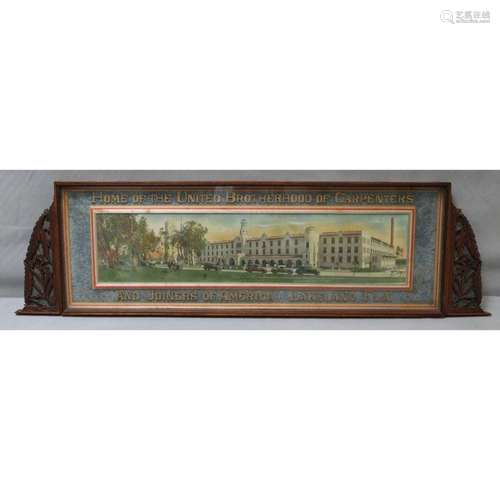 A Fine Carved Folk Art Frame Of Florida Interest