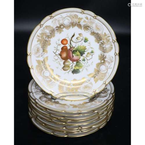 11 Spode For Tiffany & Co porcelain Plates .