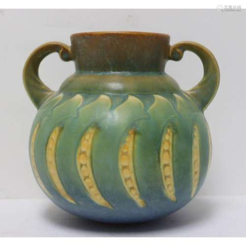 Roseville Pottery Faline Pea Pod Vase.