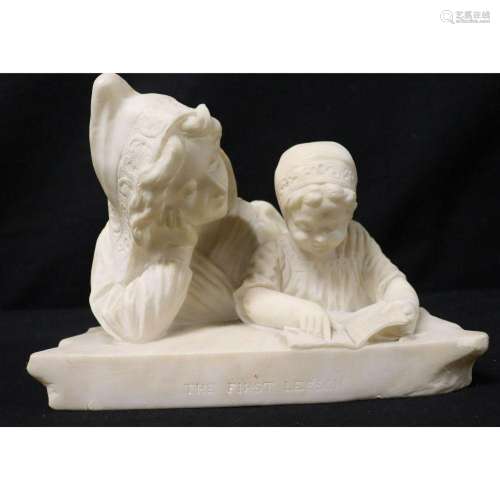 Unsigned Antique Marble Sculpture.