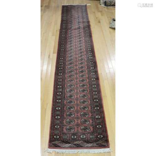 Vintage & Finely Hand Knotted Bokhara Runner.