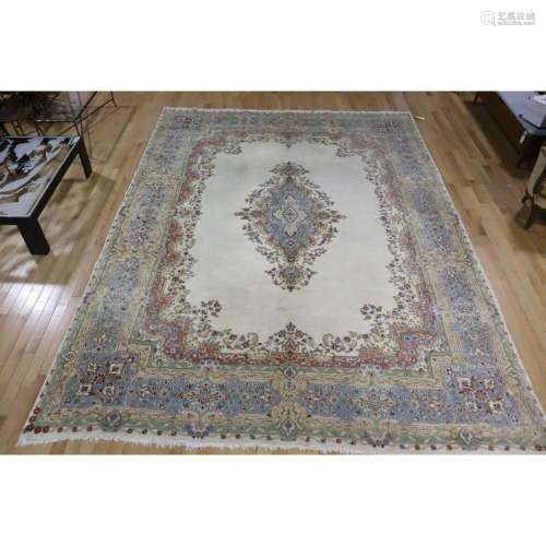 Vintage & Finely Hand Woven Kerman Carpet.