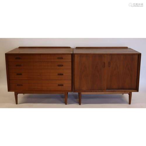 Midcentury Arne Vodder Matched Pr Of Teak