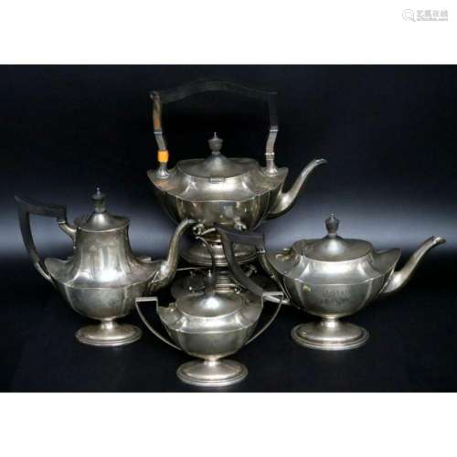 STERLING. (4) Pc. Gorham Plymouth Sterling Tea