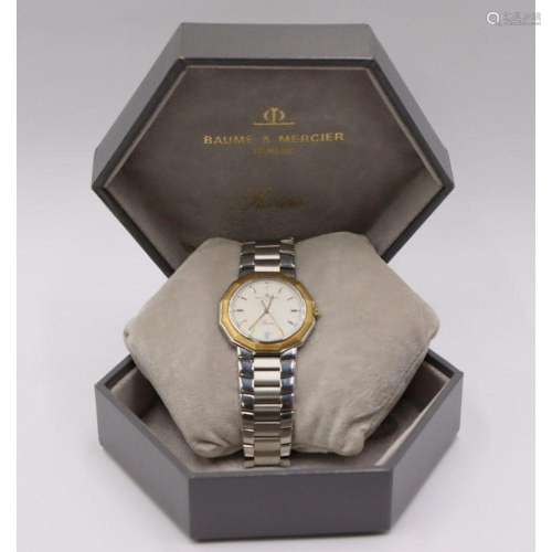 JEWELRY. Baume & Mercier Riviera Two-tone Watch.