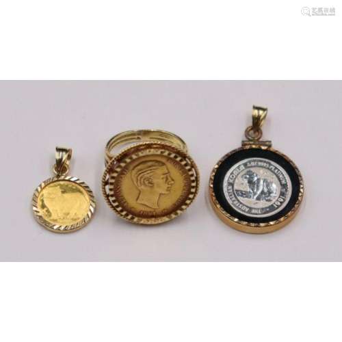 Jewelry. Assorted Gold and Platinum Coin Jewelry.