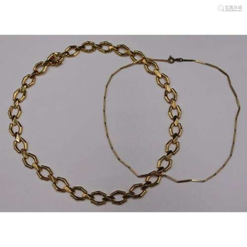 JEWELRY. Milor 18kt Gold Chain Link Necklace.