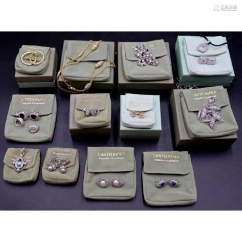 JEWELRY. Collection of (14) Pcs. of Judith Ripka