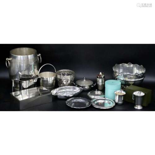 SILVERPLATE. Large Grouping of Silverplated