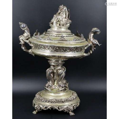 SILVER Substantial & Impressive Silver Centerpiece