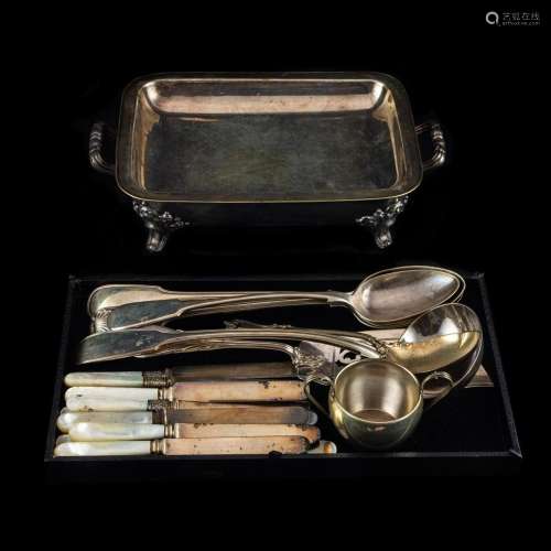 (lot of 21) Mostly silver flatware items, including a Towle ...