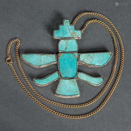 Zuni knife wing pendant