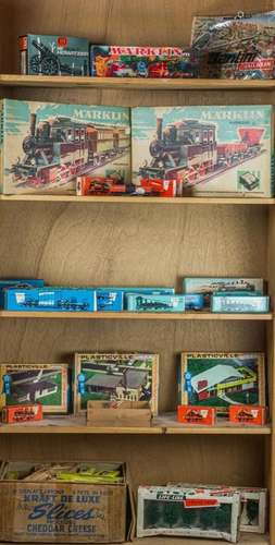 Collection of early Marklin and other trains and accessories...