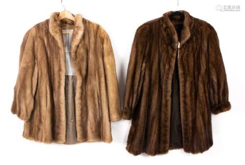 (lot of 2) Ladies mink jackets