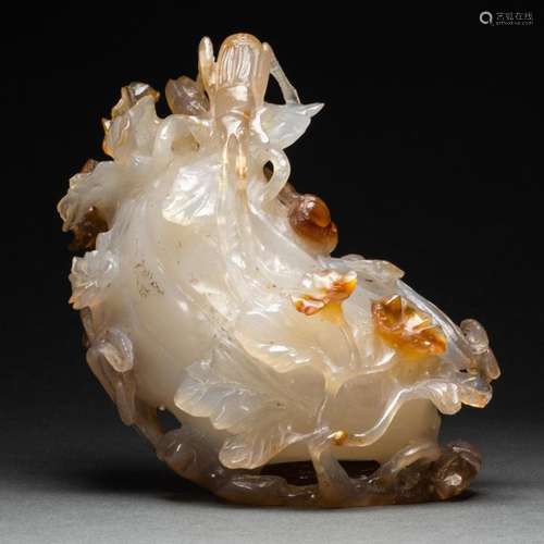 Chinese agate carving