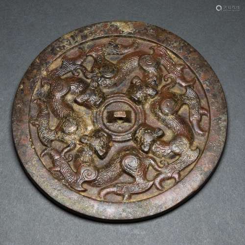 Chinese bronze mirror